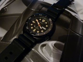 Seiko Prospex Srpc49k1 Black Series Ninja Turtle Automatic Divers Watch Full Set