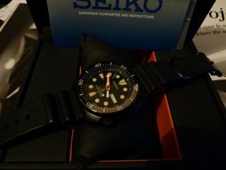 Seiko Prospex SRPC49K1 Black Series Ninja Turtle Automatic Divers Watch Full Set 2