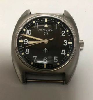 Vintage 1973 Hamilton T W10 British Military Issue Wrist Watch Army Navy Pilot