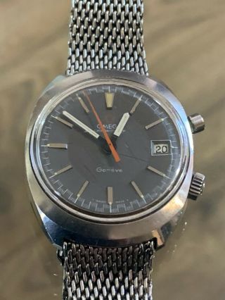 Vintage Stainless Steel Gents Omega Chronostop Wrist Watch