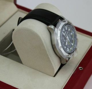 $1695 SALVATORE FERRAGAMO Mens BLACK 44mm Chronograph Swiss Made Watch SFPB00118 3