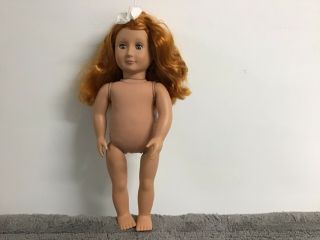 Battat Our Generation 18 Inch Doll Red Growing Hair Blue Eyes