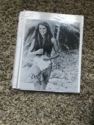 Brooke Shields The Blue Lagoon 8x10 Signed Photo Autograph Signature