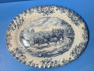 Johnson Brothers " Coaching Scenes " Serving Platter " Passing Through " See Pic