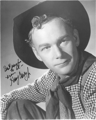 Harry Carey Jr.  Cowboy Hero Autographed 8x10 Photo Inscribed