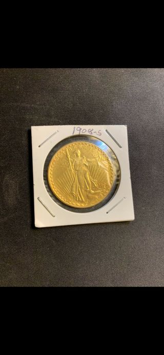 1908 - S $20 Gold Saint Gaudens