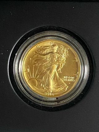 2016 - W Walking Liberty Centennial Half Dollar 1/2 Oz.  24k Gold Coin