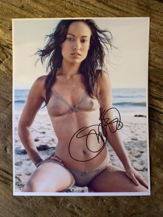 Olivia Wilde " Actress " Hot & Sexy 8.  5x11 Authentic Hand Signed.
