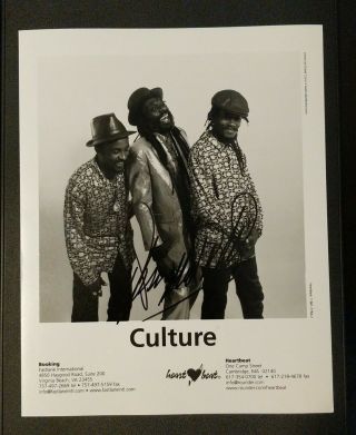 Joseph Hill Culture Reggae Band Signed Photo
