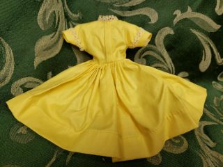 Vintage Vogue 10 1/2 " Jill Doll Tagged Princess Dress 1958 3134 Yellow