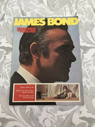 James Bond: Diamonds Are Forever Souvenir Film Brochure,  Sean Connery (1971)