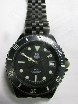 Tag Heuer 1000 Professional 200 Meter Watch Model 980 026 N