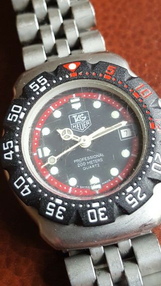 Ladies Vintage Tag Heuer F1 Watch Formula 1 Stainless Steel Watch