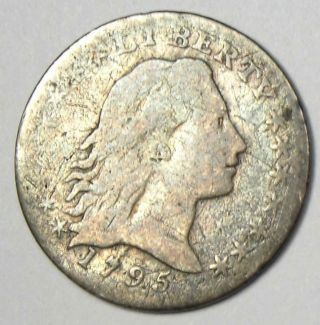 1795 Flowing Hair Half Dime H10c - Fine Details - Rare Type Coin
