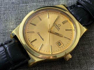 Vintage Omega Automatic Seamaster Day/date Cal.  1022 Gold,  166.  0173,  Perfect