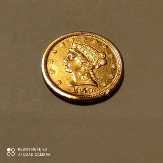 1849 - D Gold Quarter Eagle $2.  50 Uncirculated