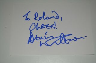 Dennis Waterman Signed Autograph In Person 3x5 Index Card