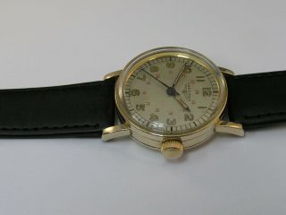 Vintage Longines Military Watch 12/24 Dial Cal 12L Hack 1950 2