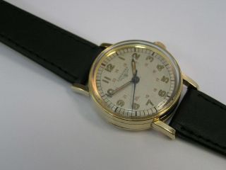 Vintage Longines Military Watch 12/24 Dial Cal 12L Hack 1950 3