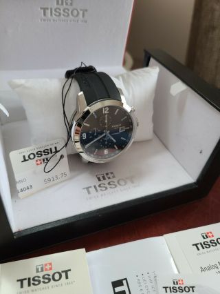 Tissot Prc200 Automatic Chronograph T055427a - W/braclet And Rubber Strap