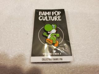 Bam Box Exclusive Enamel Hat Pin Mario World Yoshi