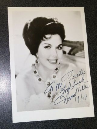 Ann Miller Autograph Signed & Inscribed 1974 5 " X 7 " B/w Photograph