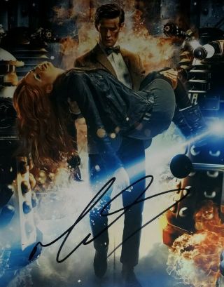 Matt Smith Hand Signed 8x10 Photo Holo Doctor Who