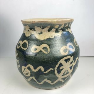 Mid Century Vintage California Studio Ceramic Pottery Vase Art Vessel Signed ‘74