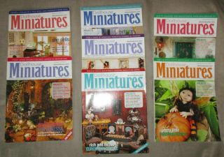 7 Dollhouse Miniatures Magazines 2008 2009 2010