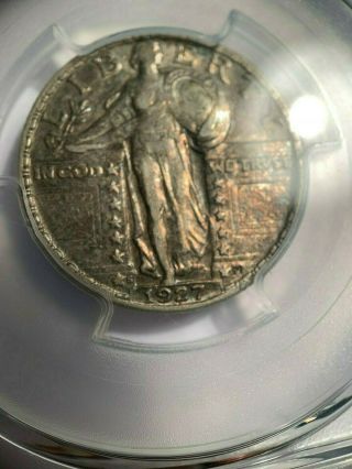 1927 S Pcgs Xf 40 Standing Liberty Quarter.  Coin