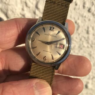 Stunning vintage 1960 ' s Croton Nivada Antarctic 17J explorer dial ETA 2452 watch 5