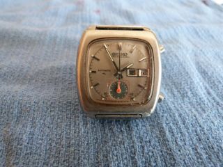 Seiko Monaco Vintage Auto Flyback Chronograph Watch 7016 - 5001 Owner