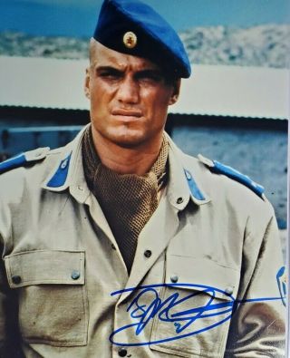 Dolph Lundgren Hand Signed 8x10 Photo W/ Holo