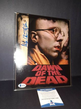 ⭐ Mike Christopher Autograph Signed 8x10 Photo - Dawn Of The Dead Beckett