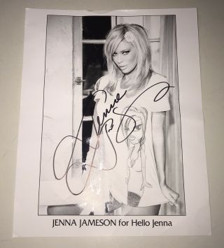 Jenna Jameson For Hello Autographed Photograph Authentic Signed 8 X 10