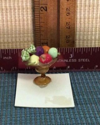 Dollhouse Miniatures 1:12 Artist Offerings Bowl Of Fruit