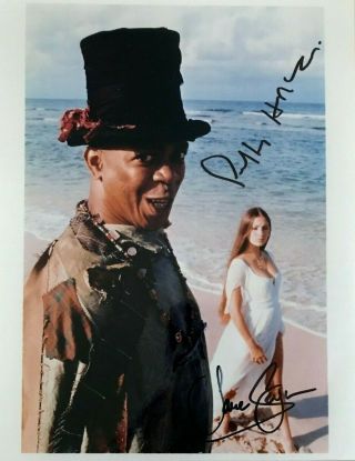 Jane Seymour Signed Autographed Photo.  Geoffrey Holder.  Live & Let Die.  Bond.