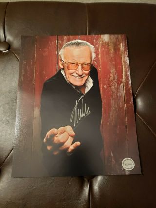 Stan Lee Signed/autographed 8x10 Color Photo With
