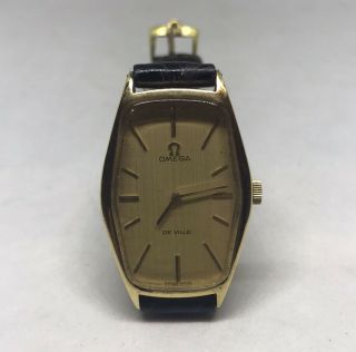 Vintage 18 Ct Gold Omega De Ville Watch Calibre 620