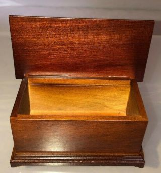 Wooden Dollhouse Blanket Chest Invisible Hinges 3.  75 