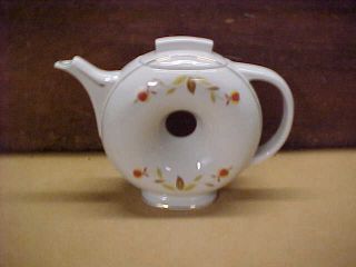 1993 15th.  Anniversary Marked Hall Autumn Leaf Club Water Pitcher -