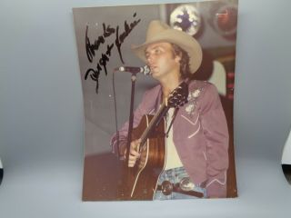 Dwight Yoakam Signed Autographed Photo 1980 