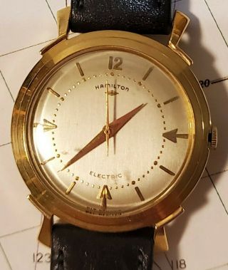 Hamilton Electric Van Horn 14kt Gold Watch