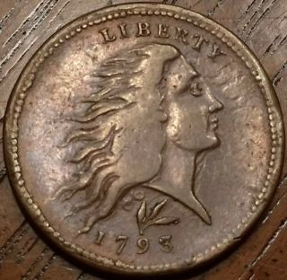 1793 Wreath Large Cent Electrotype Very Piece Sheldon 11