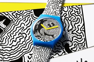 Swatch Keith Haring X Disney " Eclectic Mickey " Suoz336 Limited Edition Watch