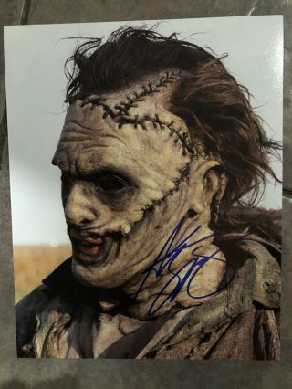 Leather Face Andrew Bryniarski Signed 8 X 10 Photo