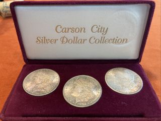 1882 1883 1884 Cc Morgan Dollar Set Carson City