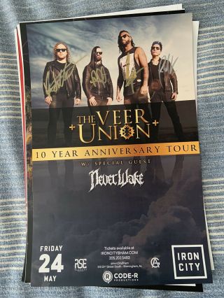 The Veer Union - 10 Year Anniversary Tour Poster 11x17 (autographed)