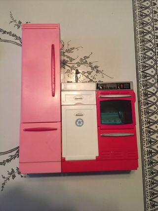 Barbie Dream House Replacement Stove Refrigerator Dishwasher Sink Appliance