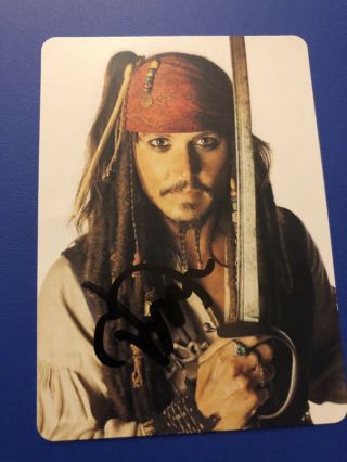 Johnny Depp Captain Jack Sparrow Autograph